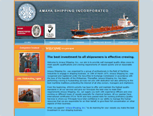 Tablet Screenshot of amayashipping.com